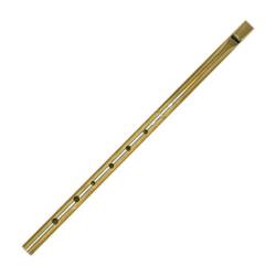 Brass Flute Straight blowing tuned to B note
